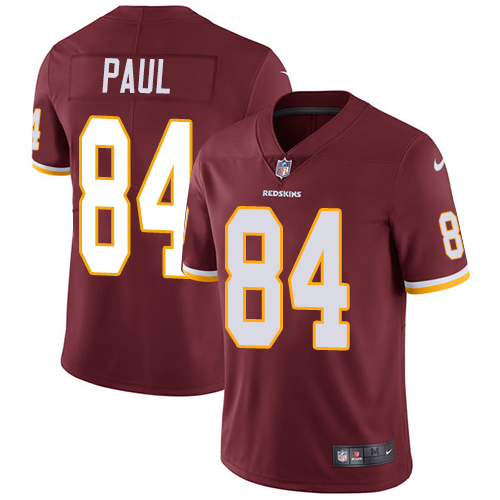 Youth Nike Washington Redskins #84 Niles Paul Burgundy Red Team Color Vapor Untouchable Limited Player NFL Jersey