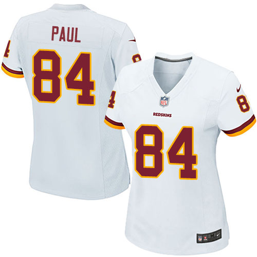 Women's Nike Washington Redskins #84 Niles Paul Game White NFL Jersey
