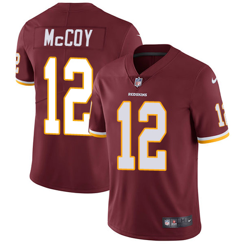 Youth Nike Washington Redskins #12 Colt McCoy Burgundy Red Team Color Vapor Untouchable Limited Player NFL Jersey