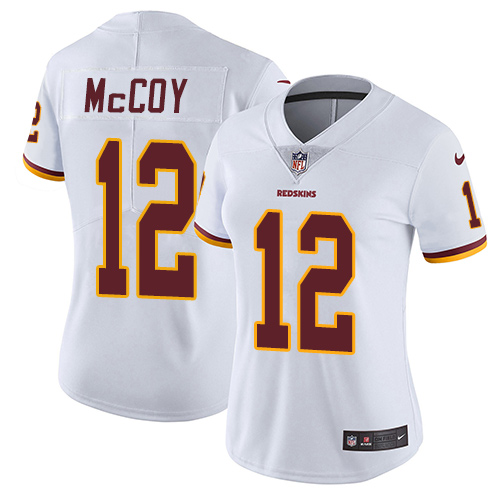 Women's Nike Washington Redskins #12 Colt McCoy White Vapor Untouchable Limited Player NFL Jersey
