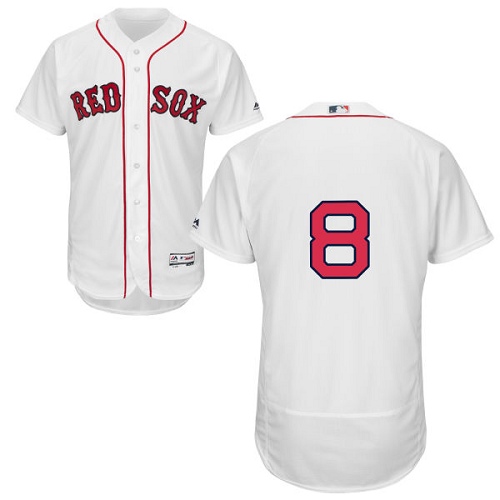 Men's Majestic Boston Red Sox #8 Carl Yastrzemski Authentic White Home Cool Base MLB Jersey