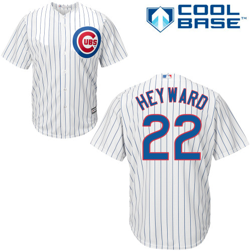Youth Majestic Chicago Cubs #22 Jason Heyward Authentic White Home Cool Base MLB Jersey