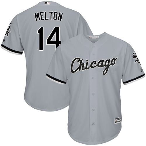 Youth Majestic Chicago White Sox #14 Bill Melton Authentic Grey Road Cool Base MLB Jersey