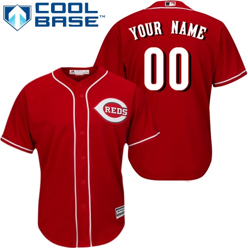 Youth Majestic Cincinnati Reds Customized Authentic Red Alternate Cool Base MLB Jersey