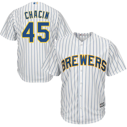 Men's Majestic Milwaukee Brewers #19 Robin Yount White Flexbase Authentic Collection MLB Jersey