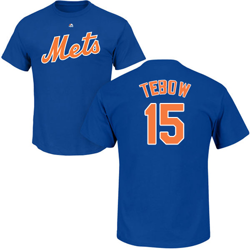 Youth Majestic New York Mets #15 Tim Tebow Replica White Home Cool Base MLB Jersey