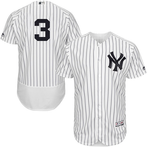 Men's Majestic New York Yankees #3 Babe Ruth Authentic White Home MLB Jersey