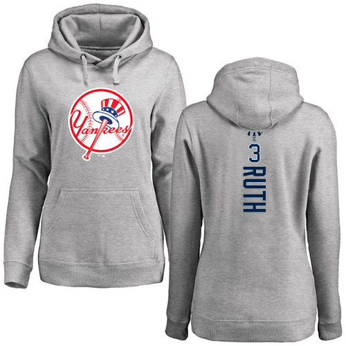 Women's Majestic New York Yankees #3 Babe Ruth Replica Pink Fashion Cool Base MLB Jersey