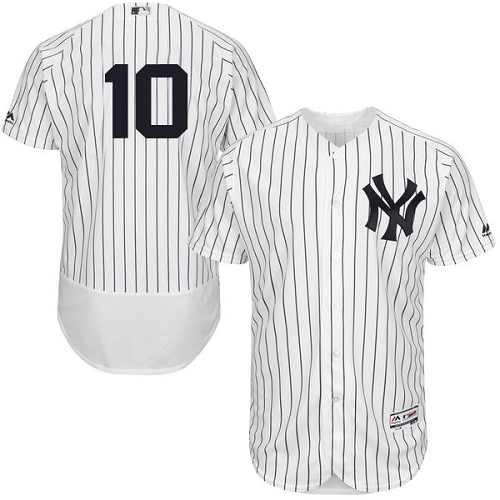 Men's Majestic New York Yankees #10 Phil Rizzuto Authentic White Home MLB Jersey
