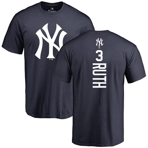 Youth Majestic New York Yankees #3 Babe Ruth Replica Grey Road MLB Jersey