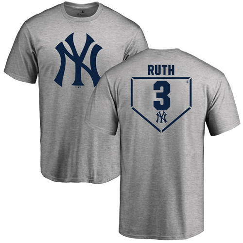Youth Majestic New York Yankees #3 Babe Ruth Replica Navy Blue Alternate MLB Jersey