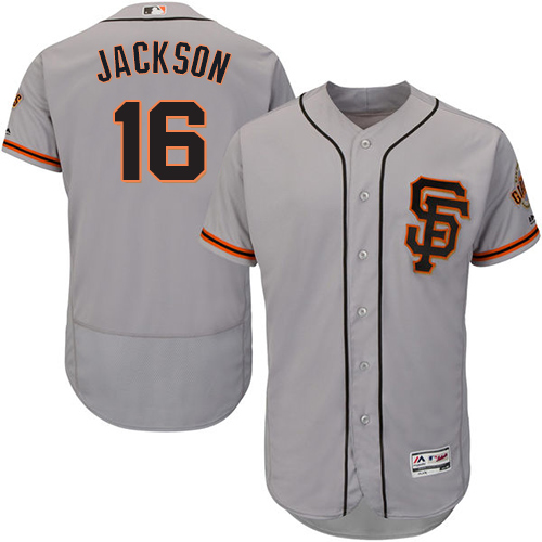 Youth Majestic San Francisco Giants #2 Denard Span Authentic Grey Road Cool Base MLB Jersey