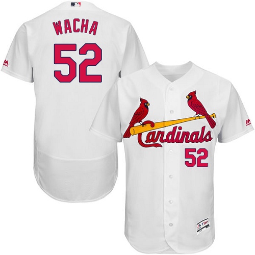 Men's Majestic St. Louis Cardinals #52 Michael Wacha Authentic White Home Cool Base MLB Jersey