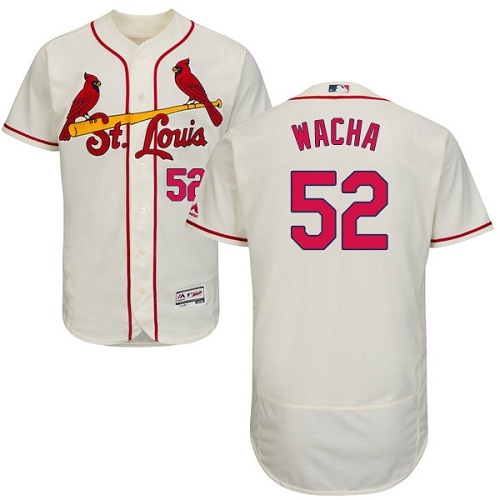 Men's Majestic St. Louis Cardinals #52 Michael Wacha Authentic Cream Alternate Cool Base MLB Jersey