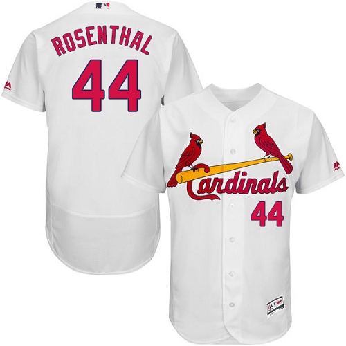 Men's Majestic St. Louis Cardinals #44 Trevor Rosenthal Authentic White Home Cool Base MLB Jersey