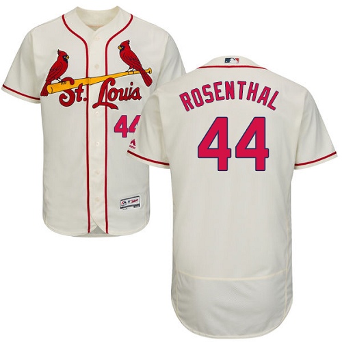 Men's Majestic St. Louis Cardinals #44 Trevor Rosenthal Authentic Cream Alternate Cool Base MLB Jersey