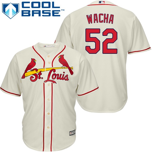 Women's Majestic St. Louis Cardinals #52 Michael Wacha Authentic Cream Alternate MLB Jersey
