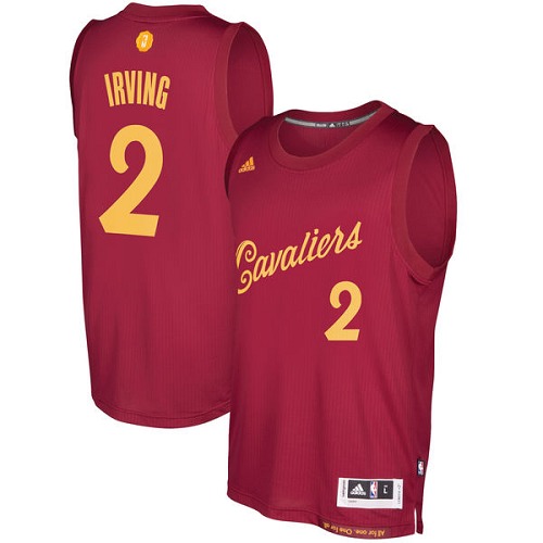 Men's Adidas Cleveland Cavaliers #2 Kyrie Irving Swingman Wine Red 2016-2017 Christmas Day NBA Jersey