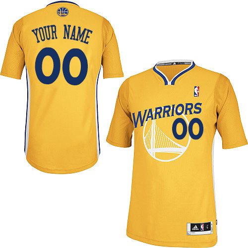 Women's Adidas Golden State Warriors Customized Authentic Gold Alternate NBA Jersey