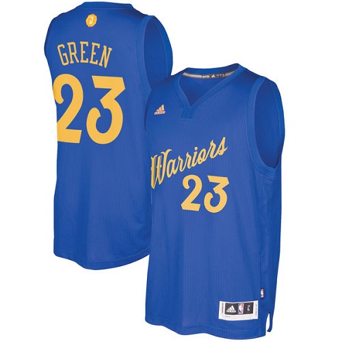 Men's Adidas Golden State Warriors #23 Draymond Green Authentic Royal Blue 2016-2017 Christmas Day NBA Jersey