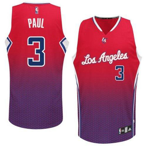 Men's Adidas Los Angeles Clippers #3 Chris Paul Authentic Red Resonate Fashion NBA Jersey