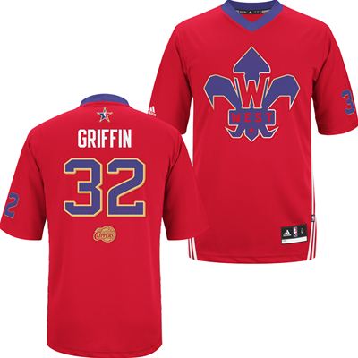 Men's Adidas Los Angeles Clippers #32 Blake Griffin Swingman Red 2014 All Star NBA Jersey