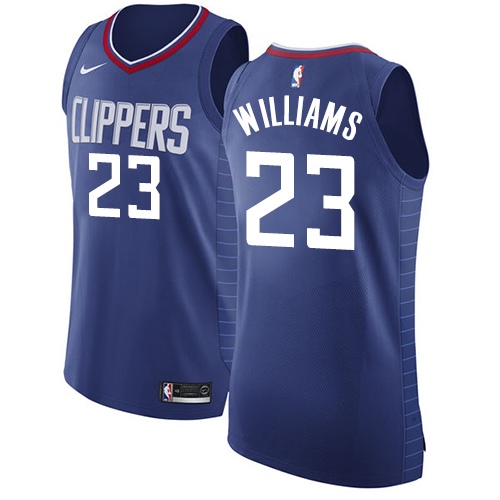 Women's Nike Los Angeles Clippers #23 Louis Williams Authentic Blue Road NBA Jersey - Icon Edition