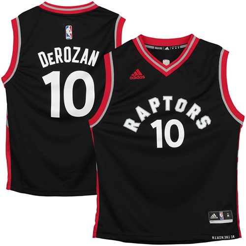 Men's Adidas Toronto Raptors #10 DeMar DeRozan Authentic Black NBA Jersey