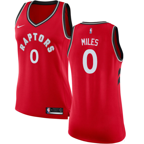 Women's Nike Toronto Raptors #0 C.J. Miles Swingman Red Road NBA Jersey - Icon Edition