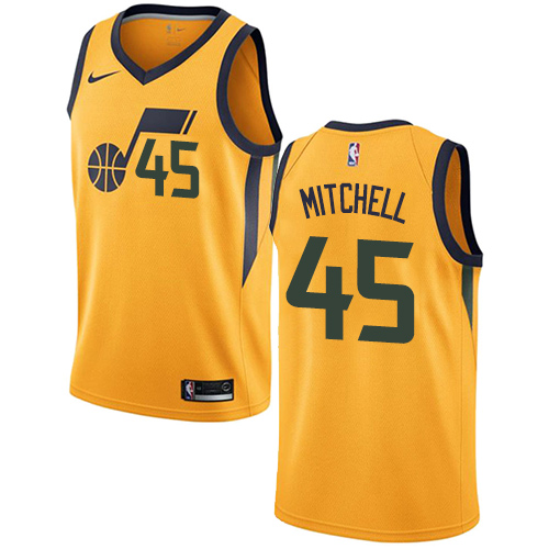 Youth Adidas Utah Jazz #45 Donovan Mitchell Swingman Green Alternate NBA Jersey