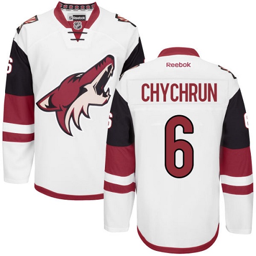 Youth Reebok Arizona Coyotes #6 Jakob Chychrun Authentic White Away NHL Jersey