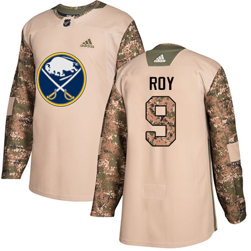 Youth Adidas Buffalo Sabres #9 Derek Roy Authentic Camo Veterans Day Practice NHL Jersey