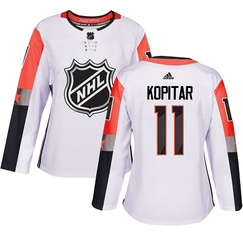 Women's Adidas Los Angeles Kings #11 Anze Kopitar Authentic White 2018 All-Star Pacific Division NHL Jersey