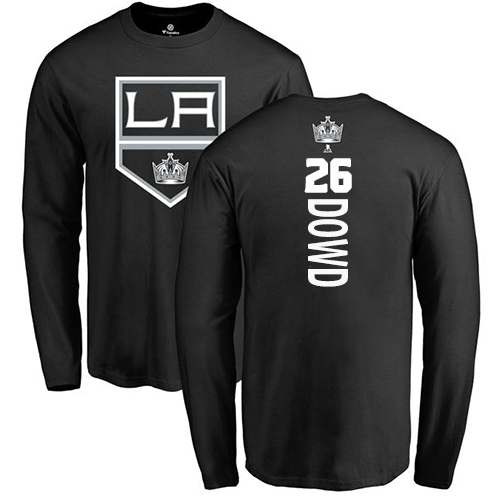NHL Adidas Los Angeles Kings #26 Nic Dowd Black Backer Long Sleeve T-Shirt