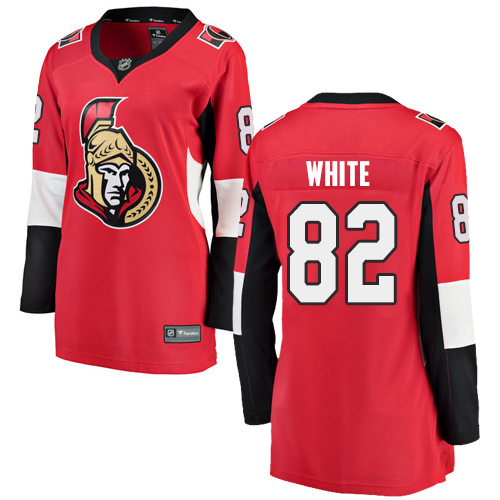 Women's Ottawa Senators #82 Colin White Fanatics Branded Red Home Breakaway NHL Jersey