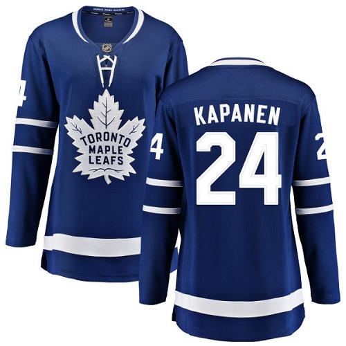 Women's Toronto Maple Leafs #24 Kasperi Kapanen Authentic Royal Blue Home Fanatics Branded Breakaway NHL Jersey