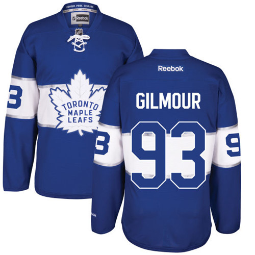 Men's Reebok Toronto Maple Leafs #93 Doug Gilmour Authentic Royal Blue 2017 Centennial Classic NHL Jersey