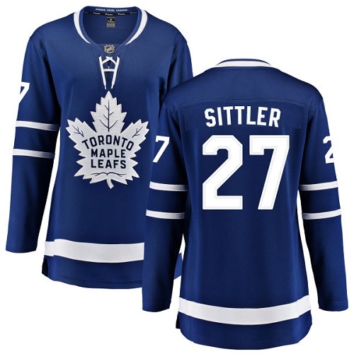 Women's Toronto Maple Leafs #27 Darryl Sittler Authentic Royal Blue Home Fanatics Branded Breakaway NHL Jersey