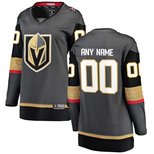 Women's Vegas Golden Knights Customized Authentic Black Home Fanatics Branded Breakaway NHL Jersey