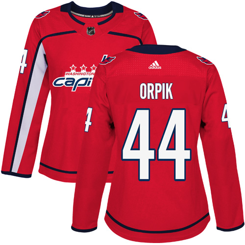 Women's Adidas Washington Capitals #44 Brooks Orpik Authentic Red Home NHL Jersey