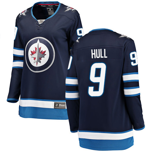 Women's Winnipeg Jets #9 Bobby Hull Fanatics Branded Navy Blue Home Breakaway NHL Jersey