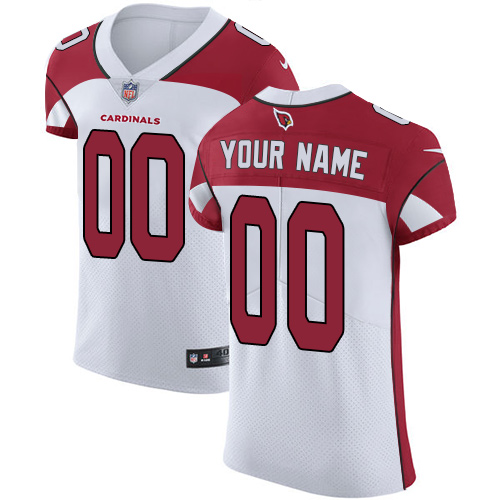 Men's Nike Arizona Cardinals Customized Elite White NFL Jersey