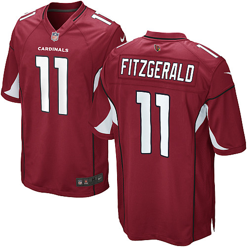 Men's Nike Arizona Cardinals #11 Larry Fitzgerald Game Red Team Color NFL Jersey