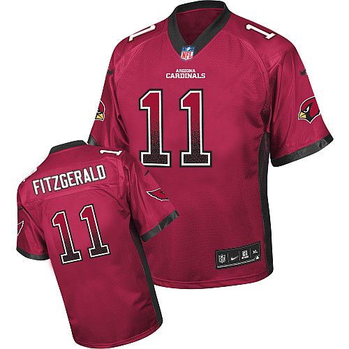 Men's Nike Arizona Cardinals #11 Larry Fitzgerald Elite Red Drift Fashion NFL Jersey