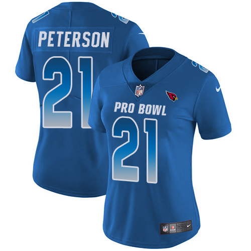 Women's Nike Arizona Cardinals #21 Patrick Peterson Limited Royal Blue 2018 Pro Bowl NFL Jersey