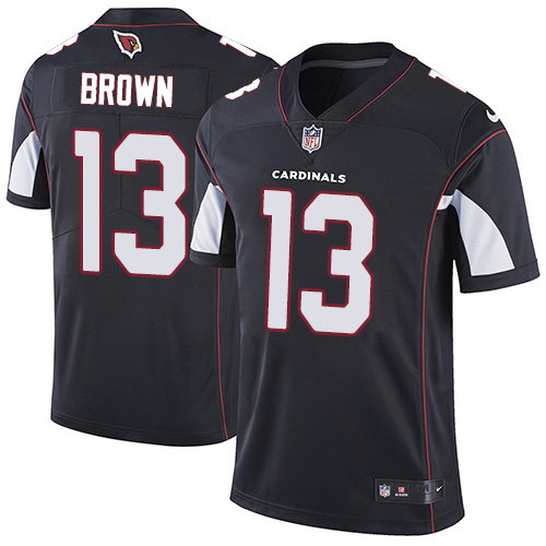 Youth Nike Arizona Cardinals #13 Jaron Brown Black Alternate Vapor Untouchable Elite Player NFL Jersey