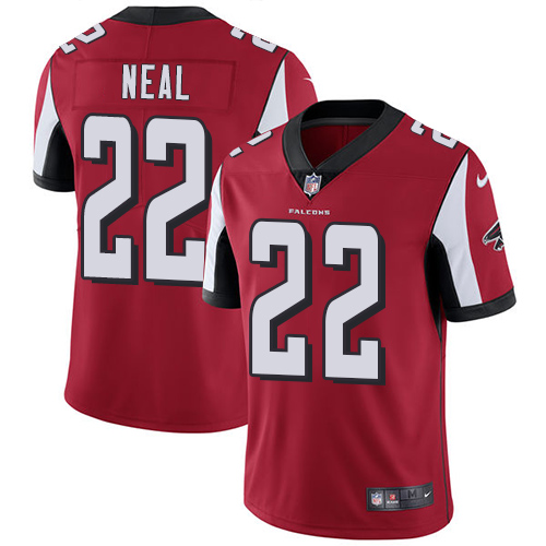 Men's Nike Atlanta Falcons #22 Keanu Neal Red Team Color Vapor Untouchable Limited Player NFL Jersey