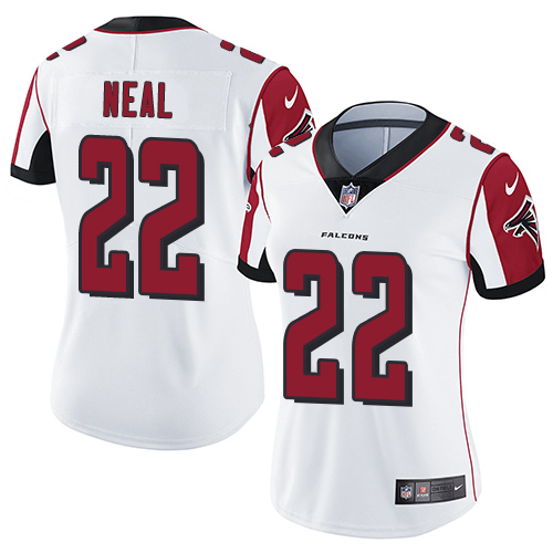Women's Nike Atlanta Falcons #22 Keanu Neal White Vapor Untouchable Elite Player NFL Jersey