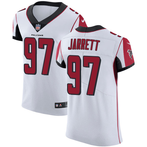 Men's Nike Atlanta Falcons #97 Grady Jarrett White Vapor Untouchable Elite Player NFL Jersey