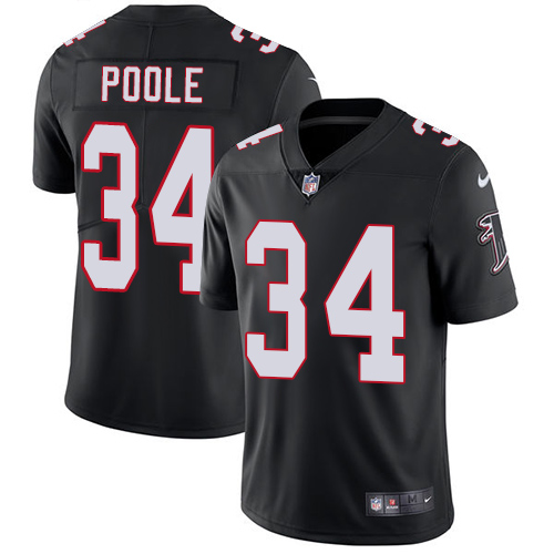 Men's Nike Atlanta Falcons #34 Brian Poole Black Alternate Vapor Untouchable Limited Player NFL Jersey